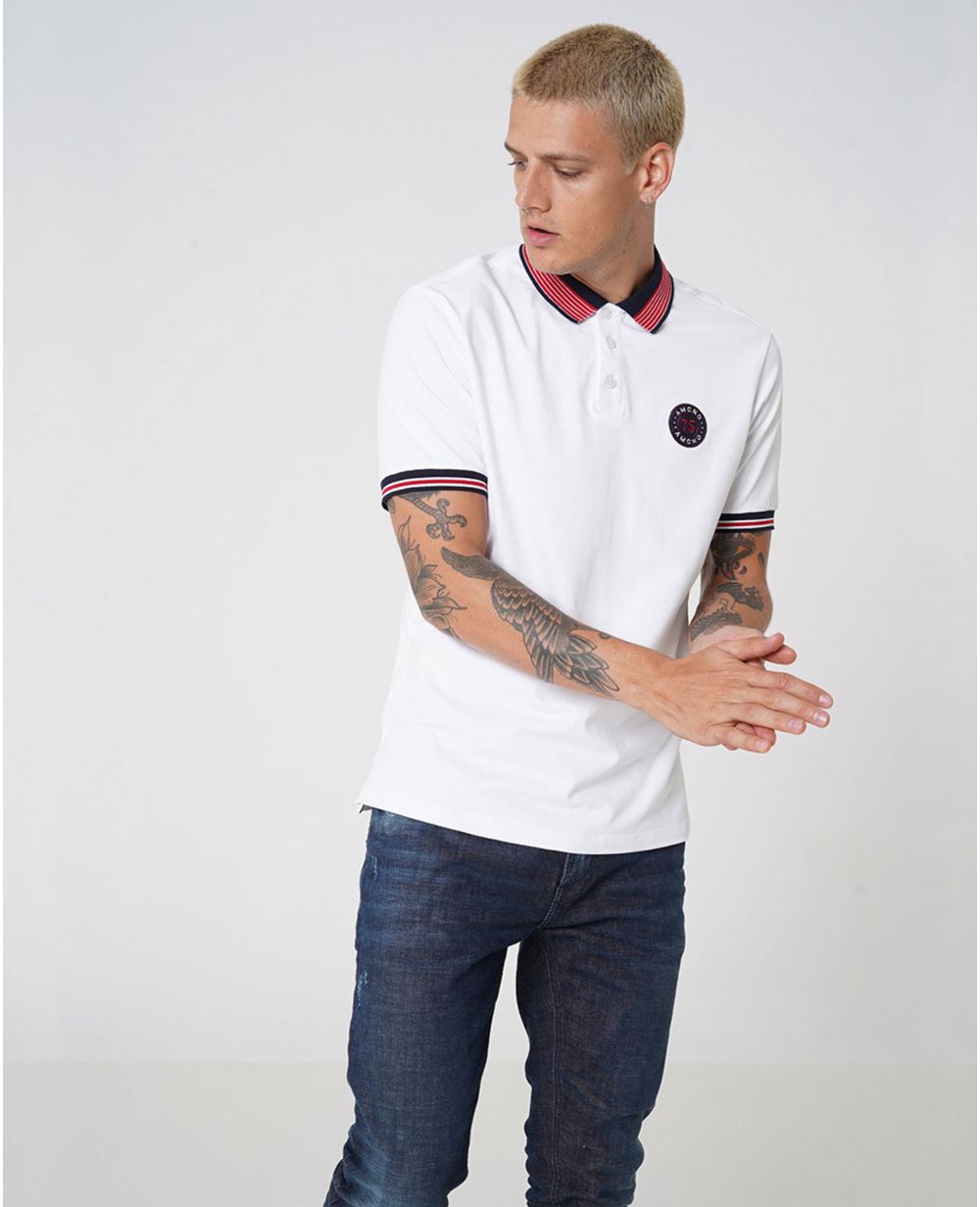 Camisetas tipo polo para hombre - Ruffos Ref. 69340 Blanca