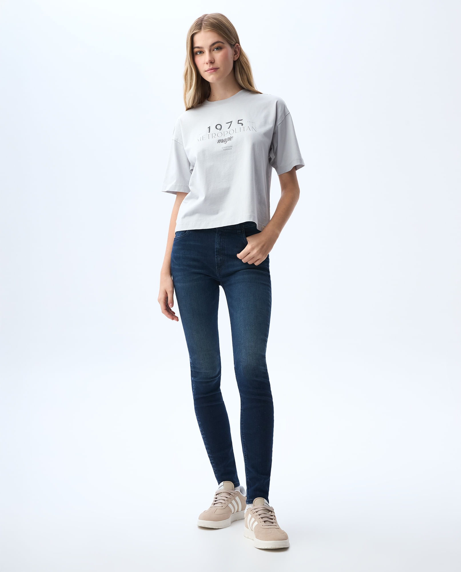 Jean Jegging tono oscuro para mujer