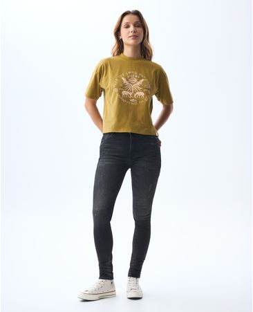Jean Jegging tono negro para mujer