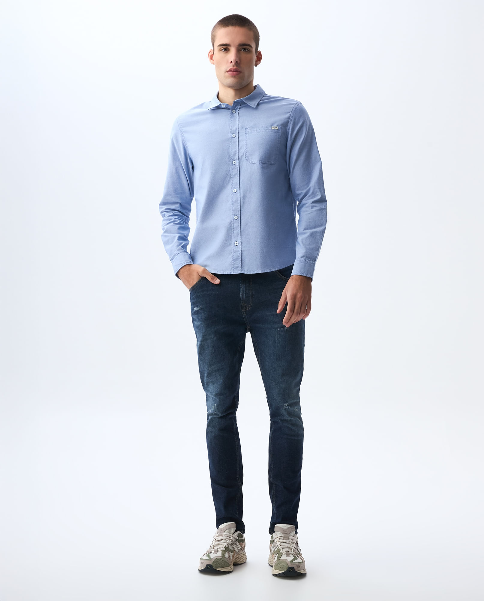 Jean Skinny tono oscuro para hombre