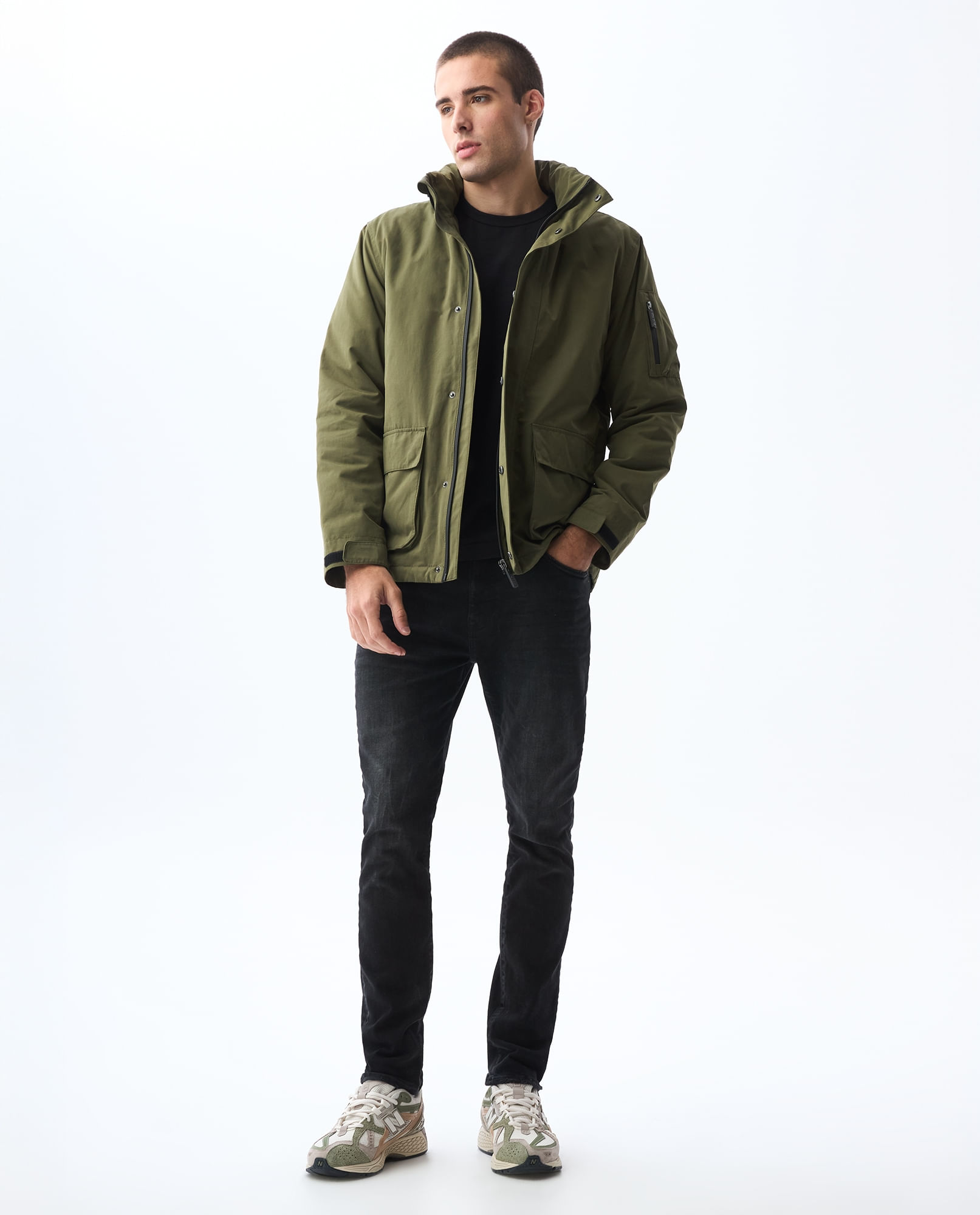 Jean Skinny tono negro para hombre