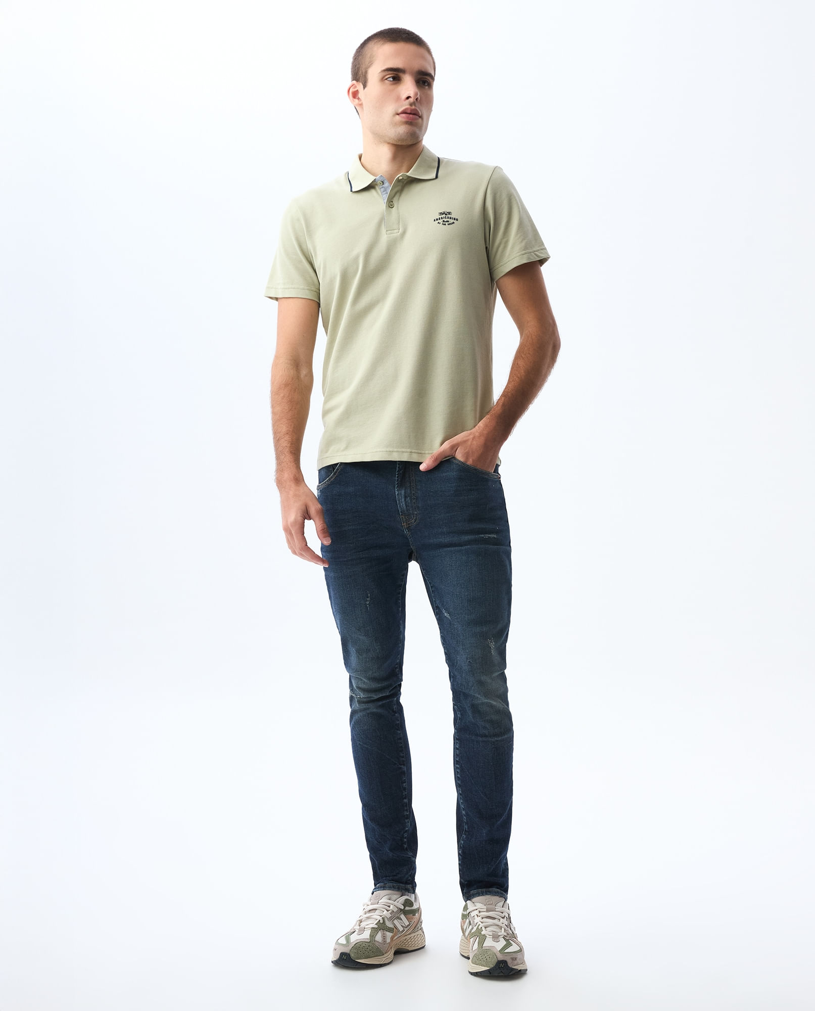 Jean Skinny tono oscuro para hombre