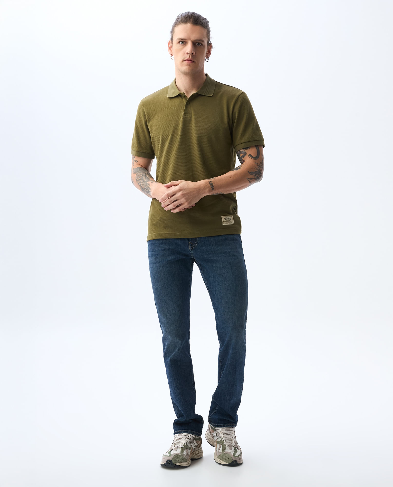 Jean Slim and Straight tono oscuro para hombre