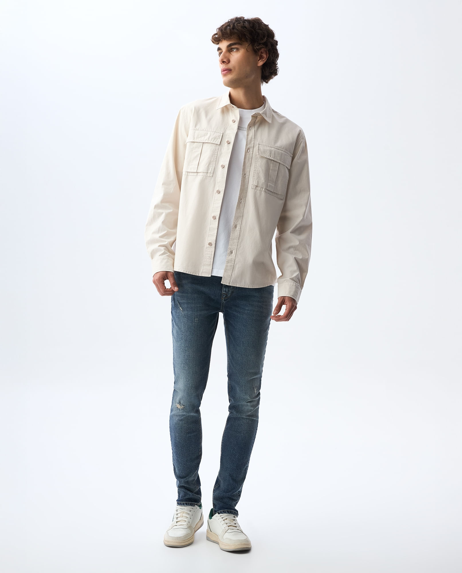 Jean Skinny tono medio para hombre