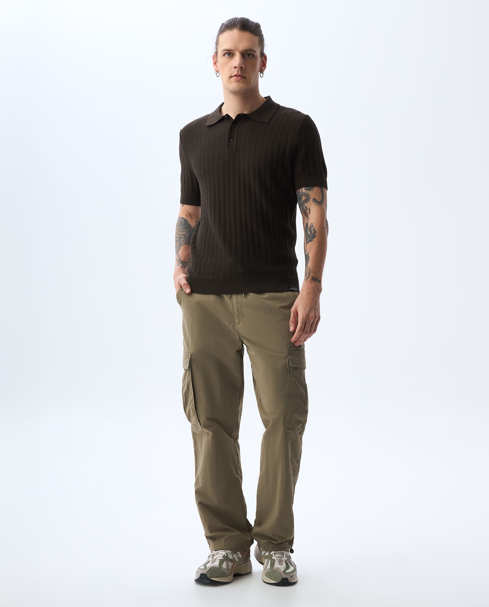 Polo tejida para hombre