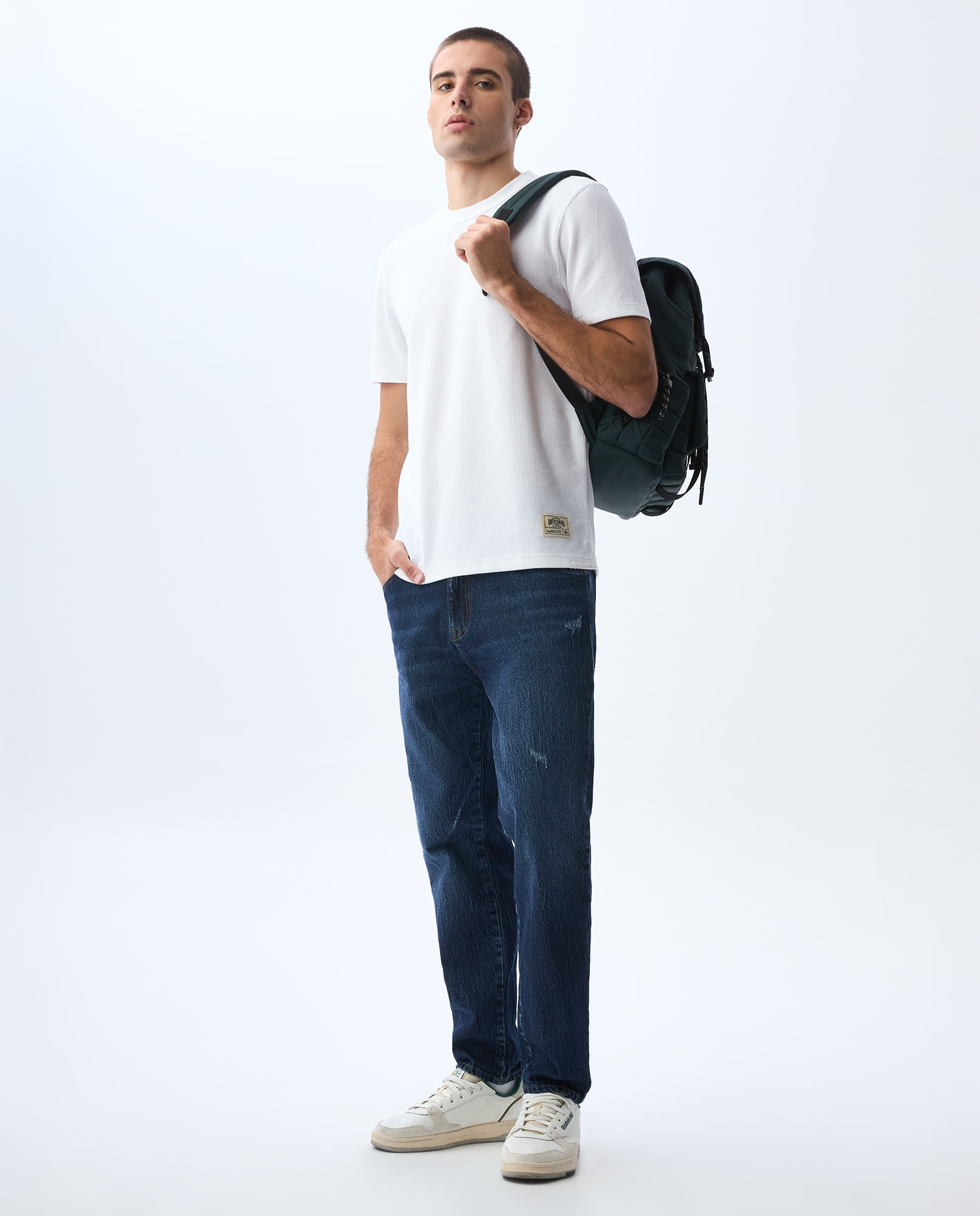 Camiseta en tela texturizada para hombre