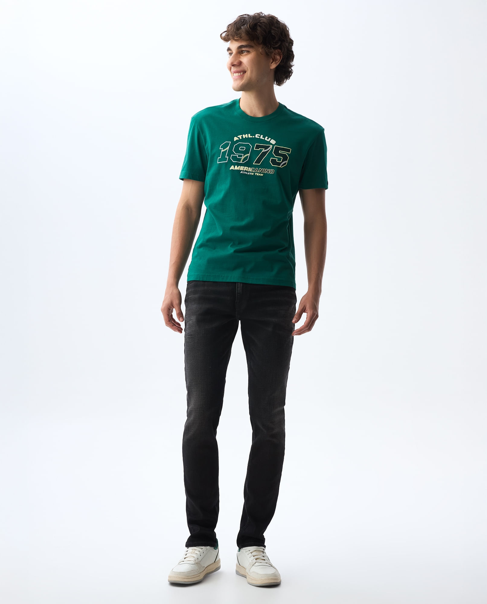 Camiseta Slim fit manga corta para hombre