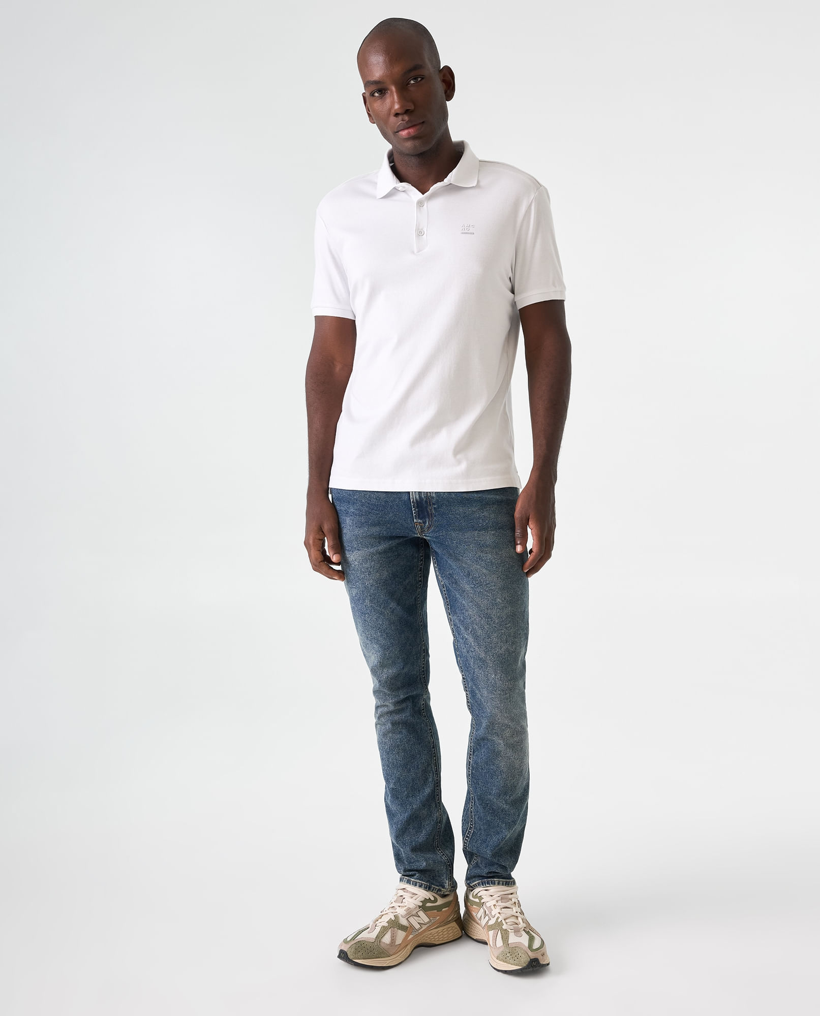Jean Slim tipo vintage para hombre