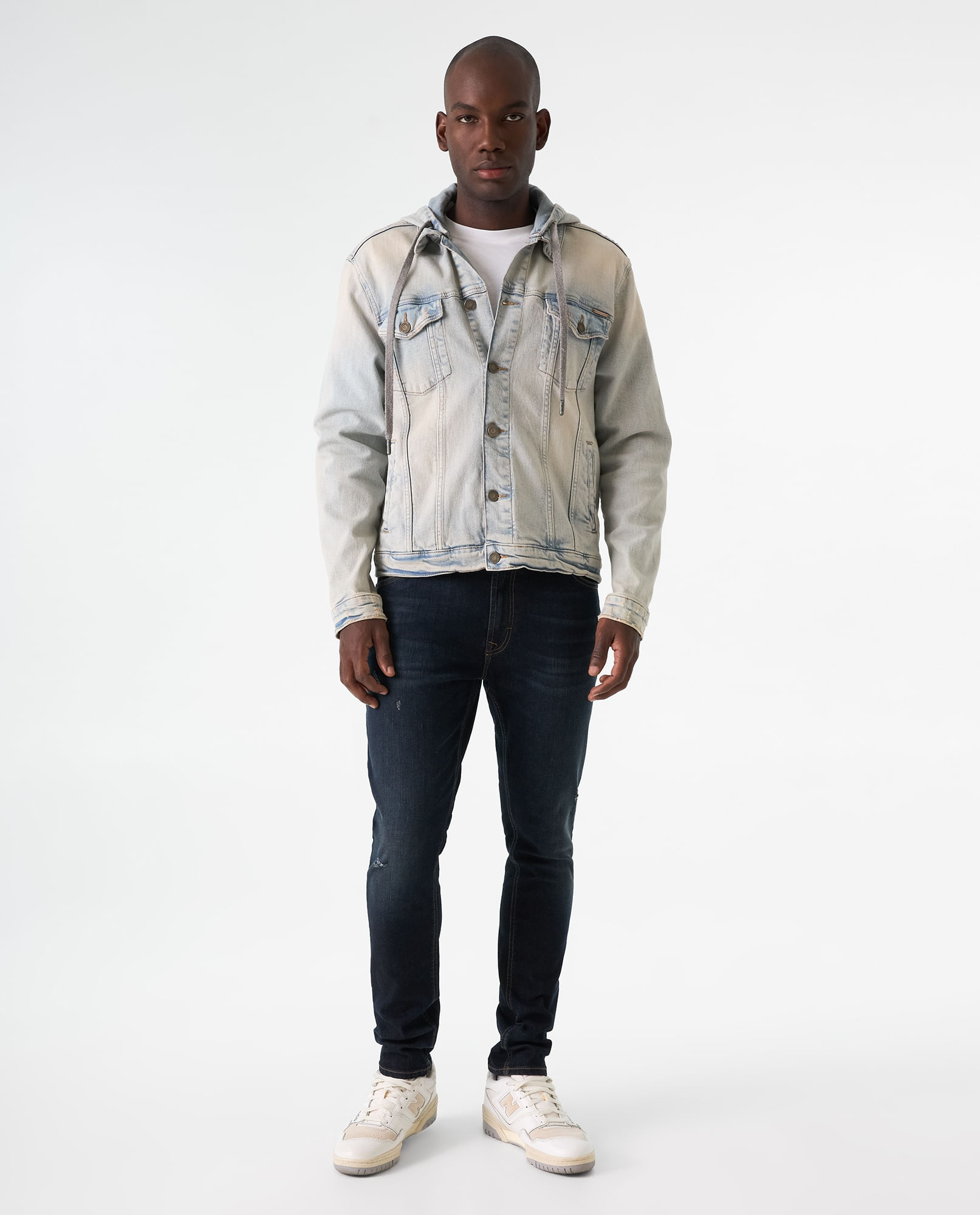 Chaqueta Trucker con capucha para hombre