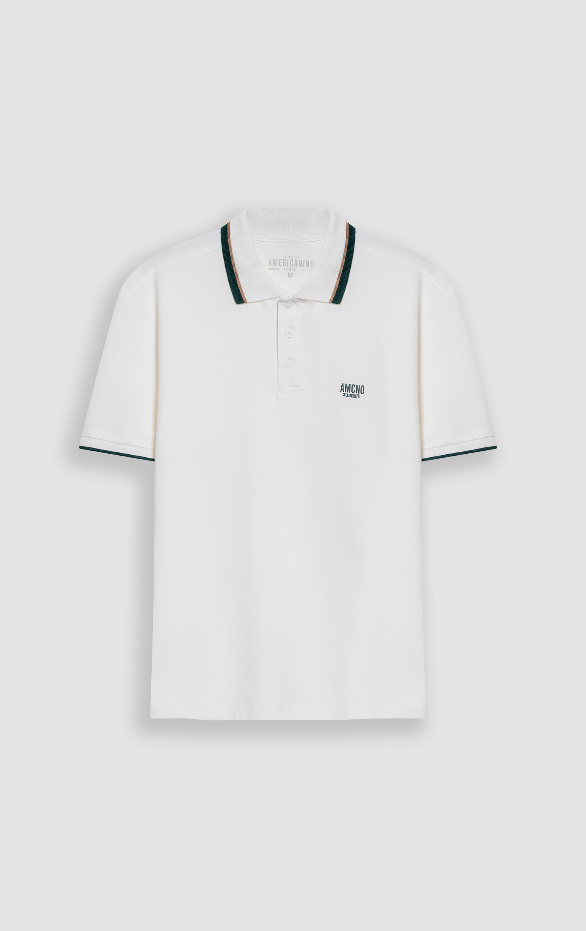 Polo Slim con bordado para hombre