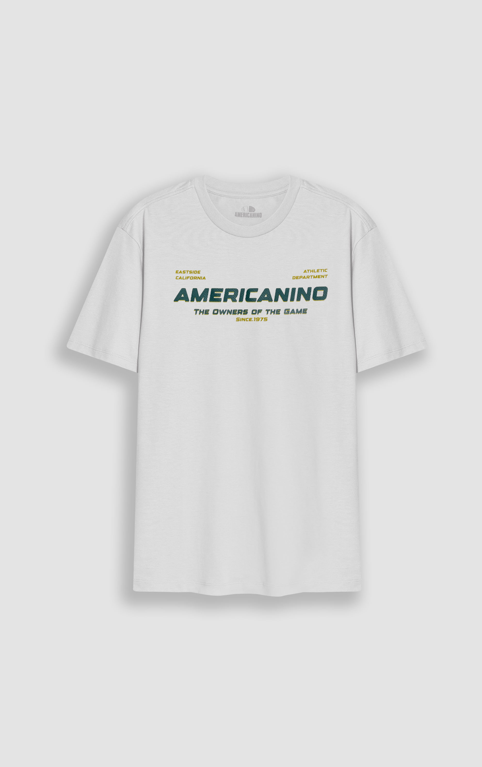 Camiseta cuello redondo estampada para hombre