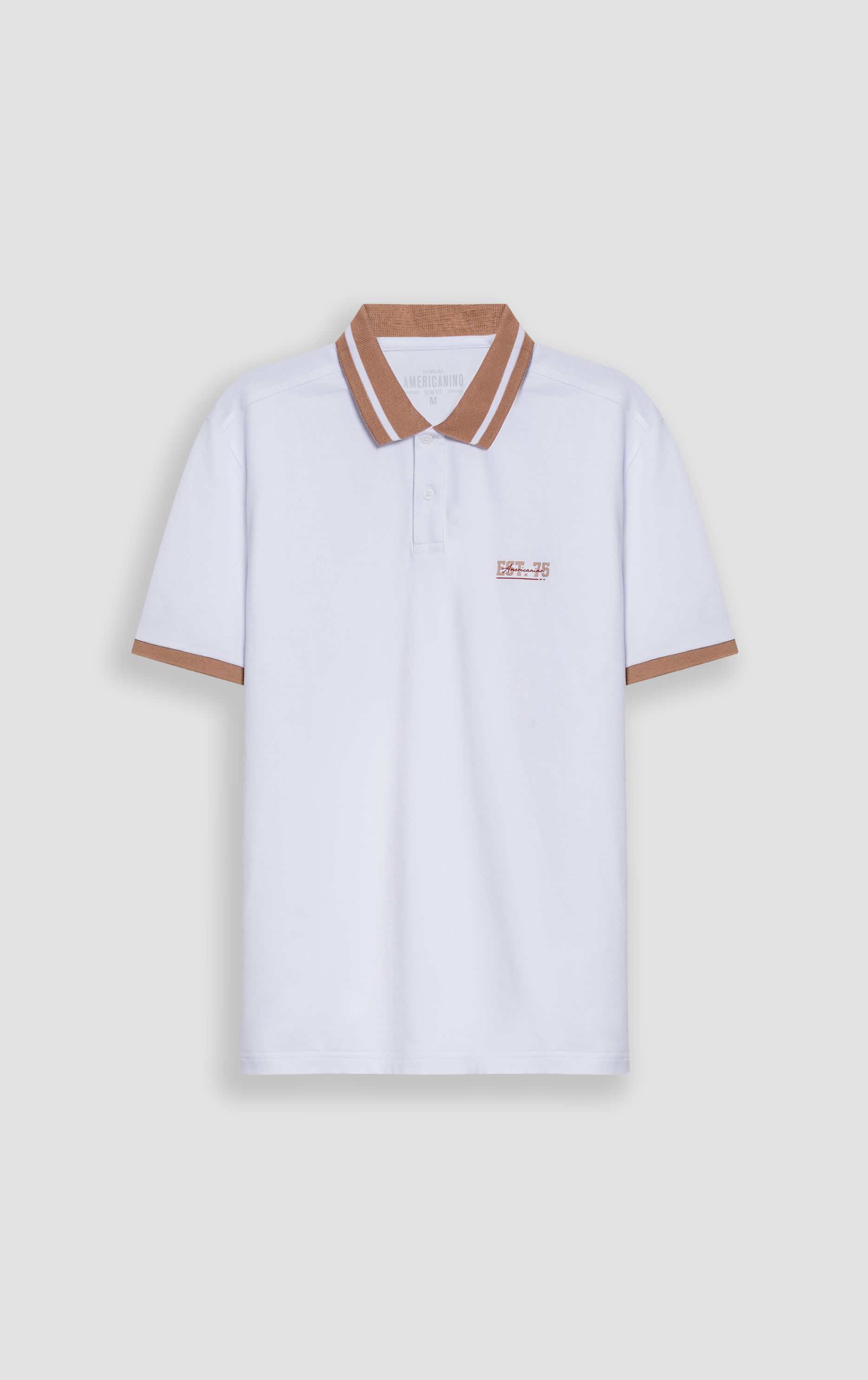 Polo Slim con bordado para hombre