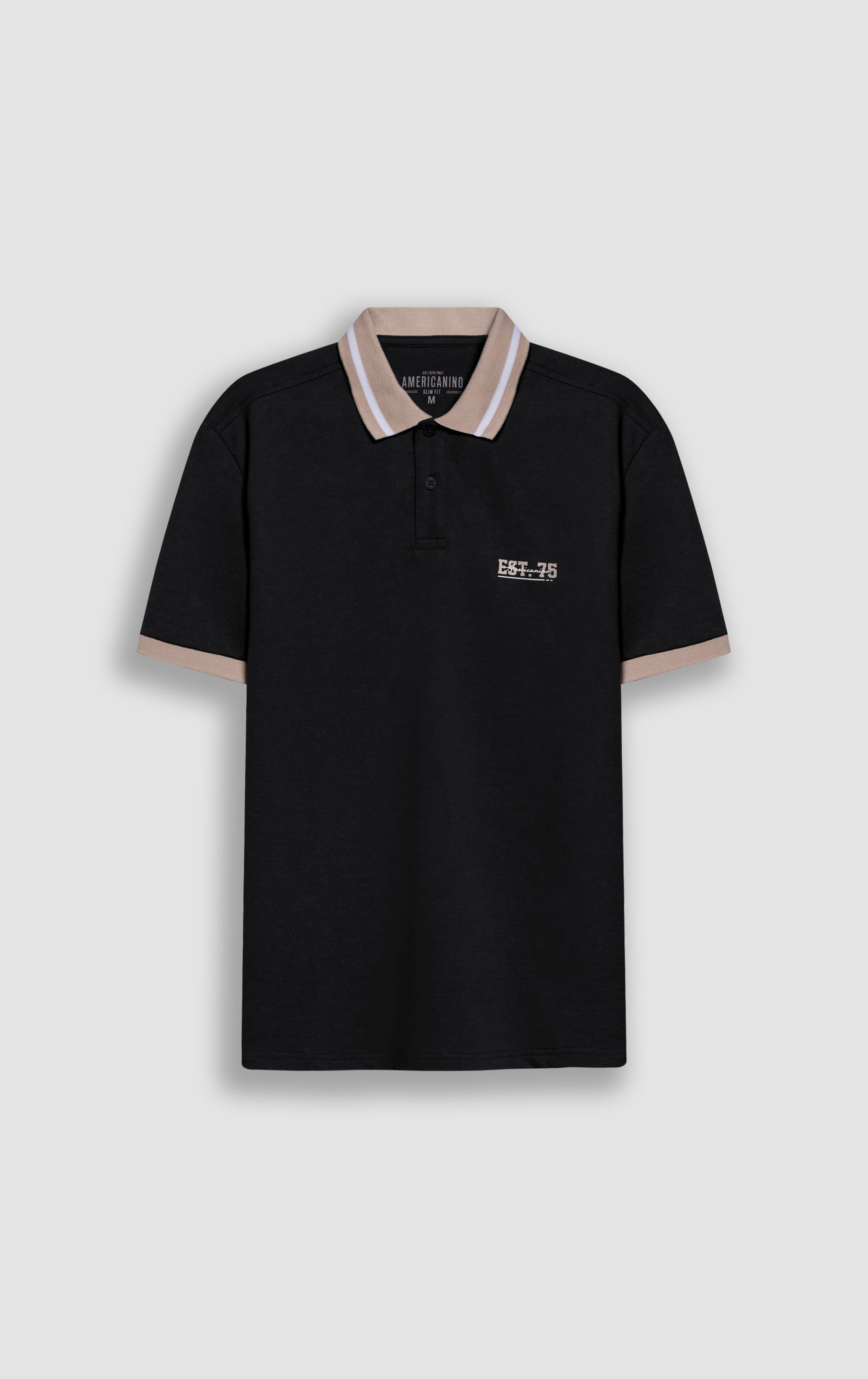 Polo Slim con bordado para hombre