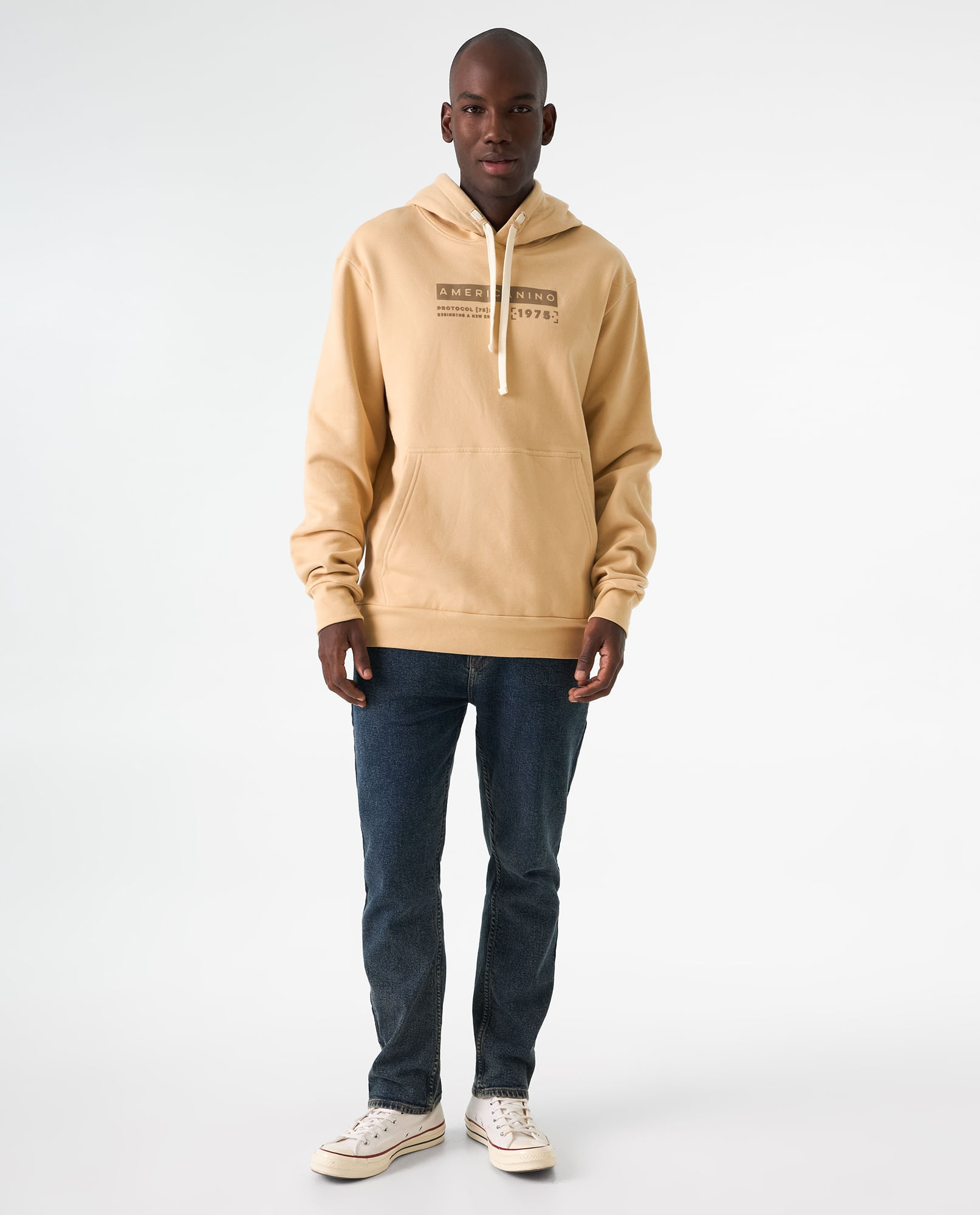 Buzo cerrado con capucha para hombre