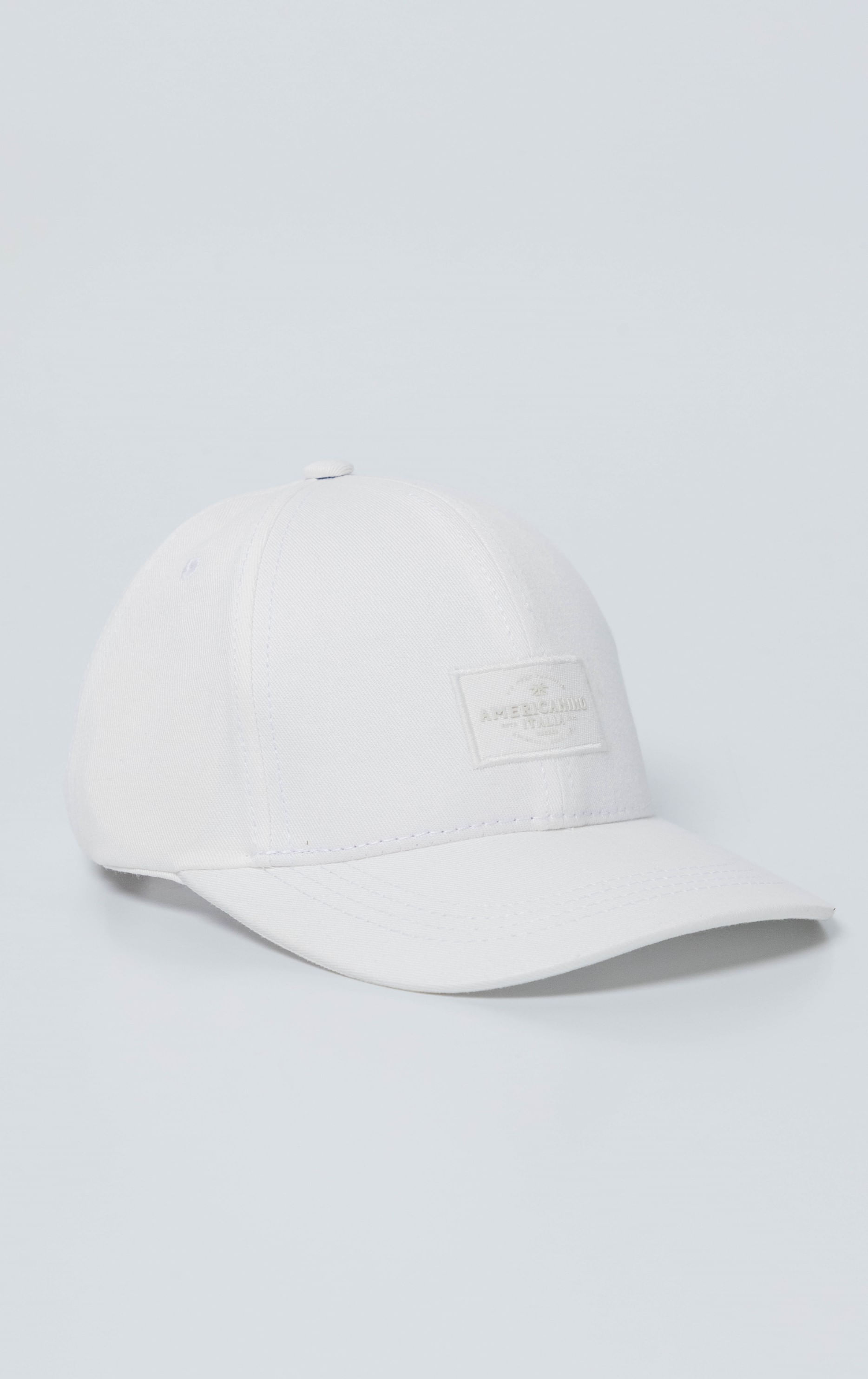 Gorra seis cascos con marquilla para hombre