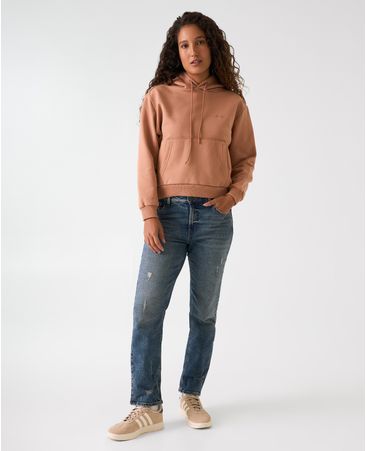 Buzo cerrado con capucha para mujer