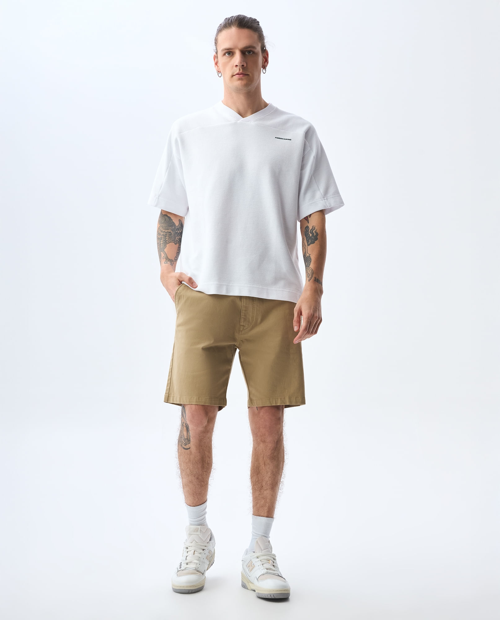 Bermuda tipo chino para hombre