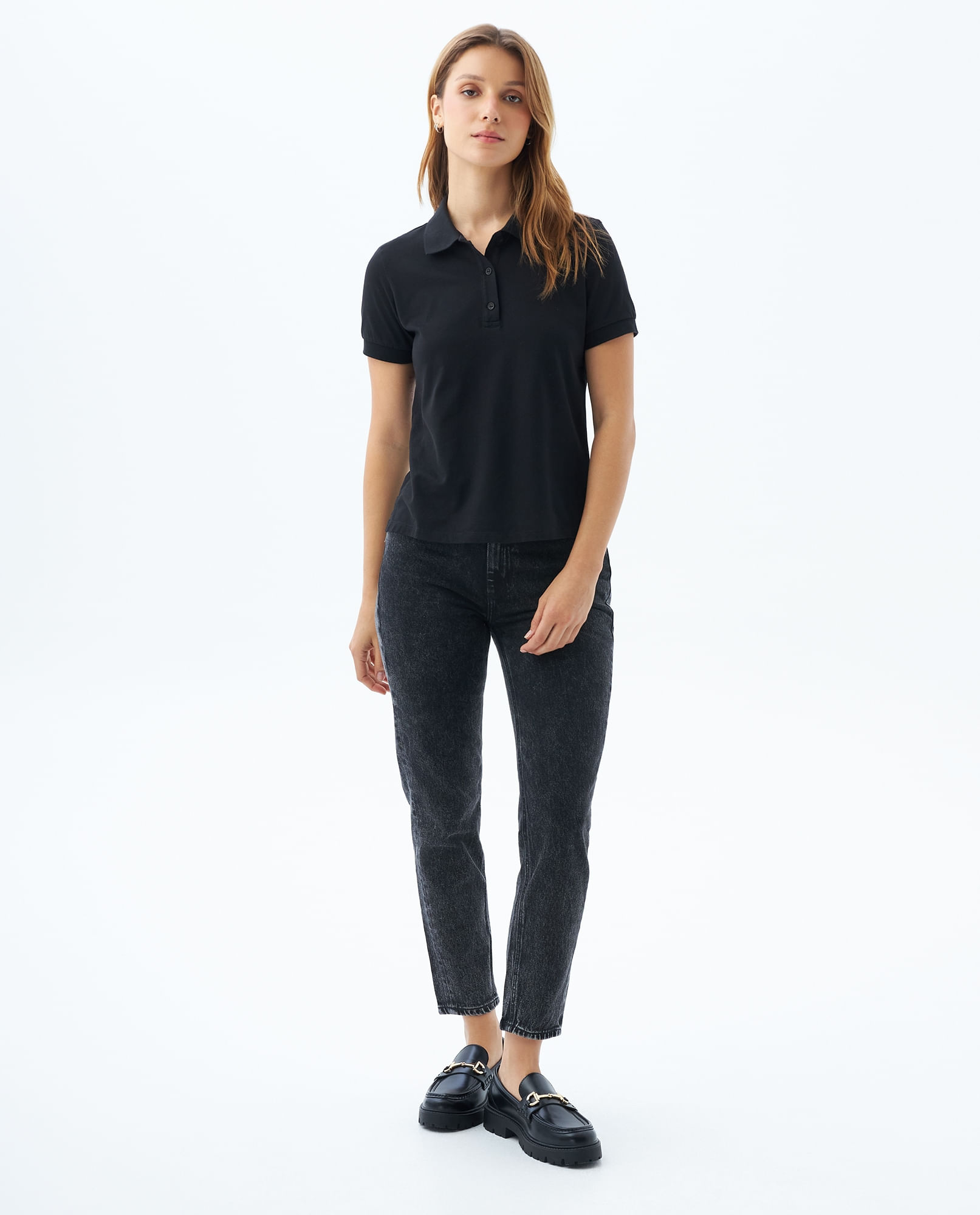 Polo Slim básica para mujer