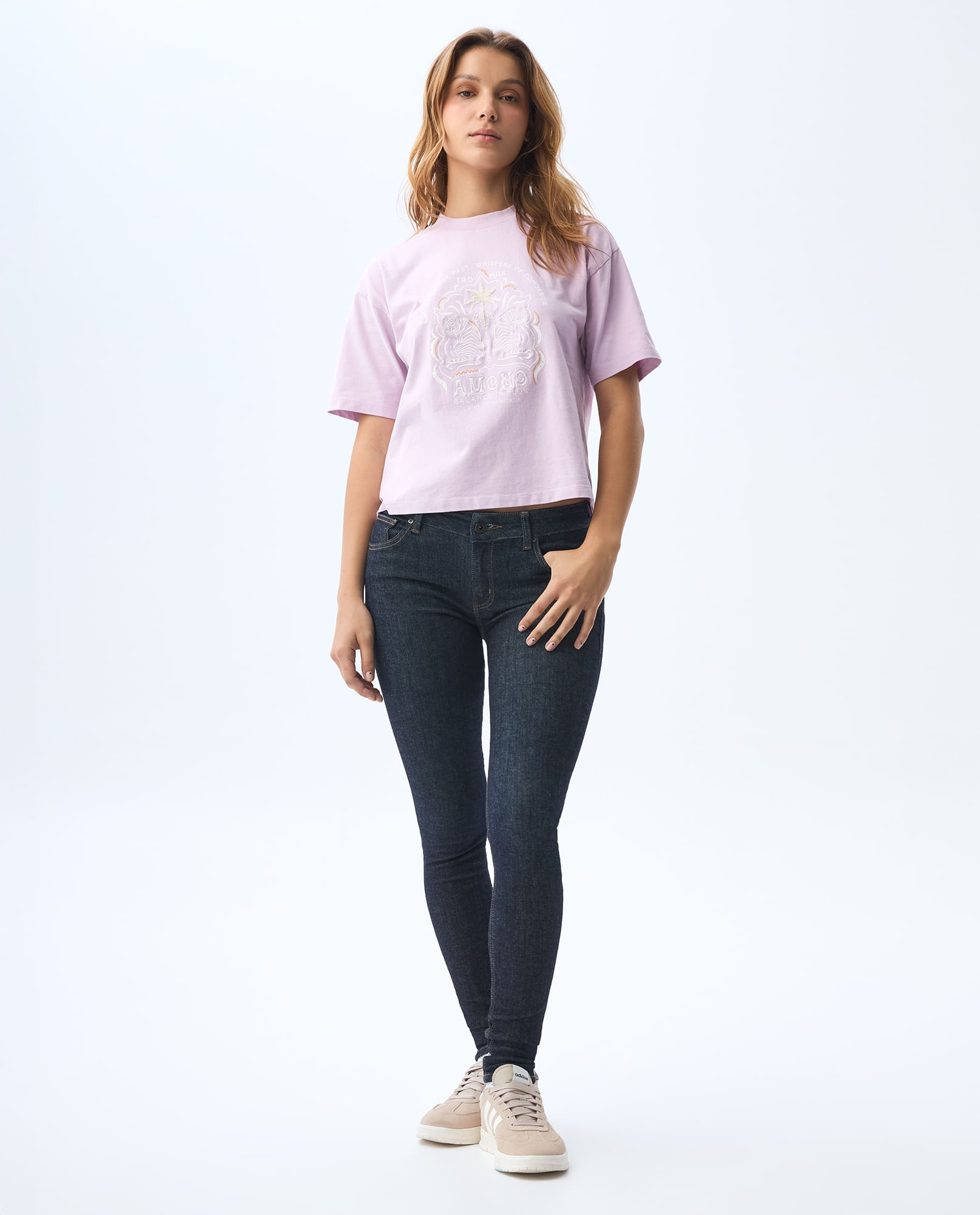 Jean Jegging de tono oscuro para mujer