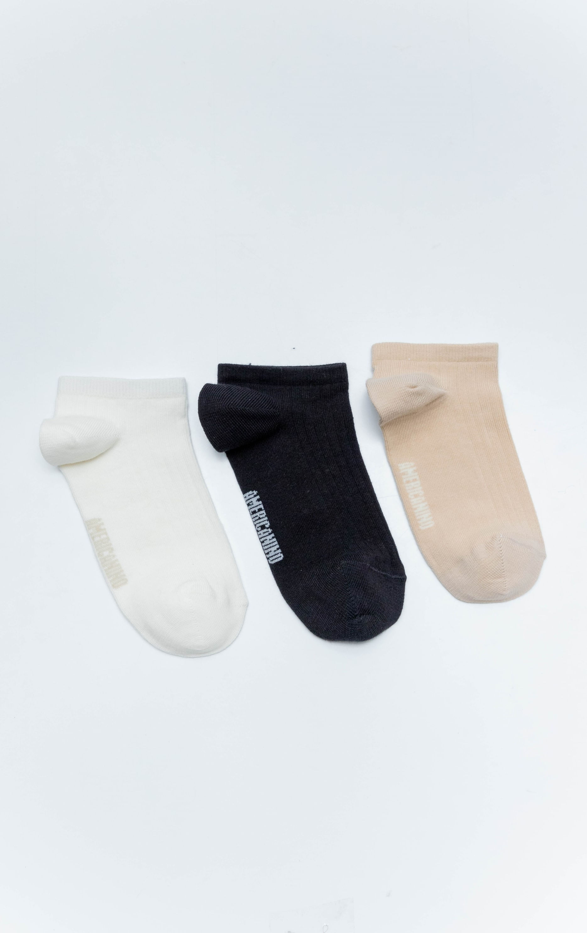 Medias tobilleras pack x3 para mujer