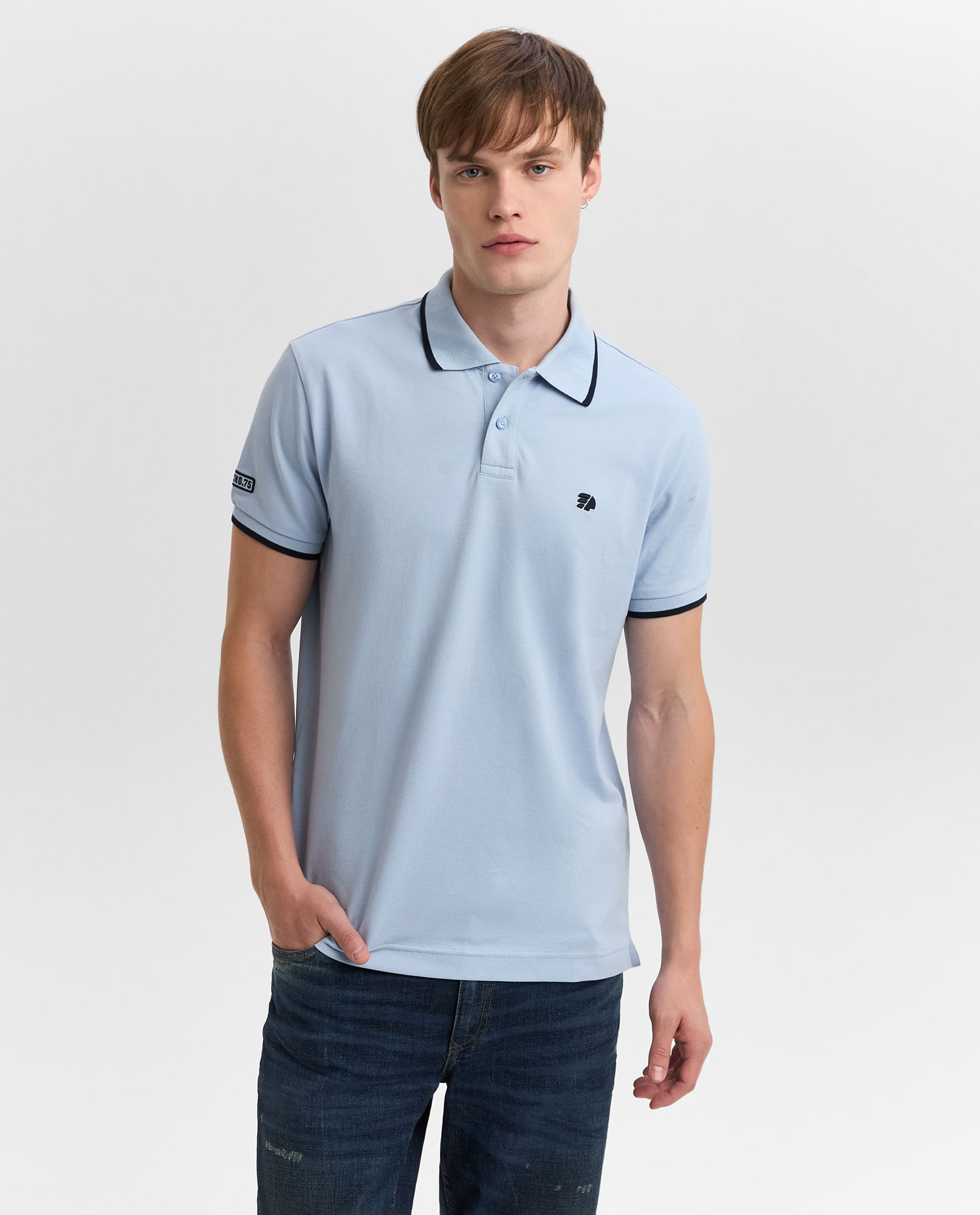 Polo Masculino de Manga Corta