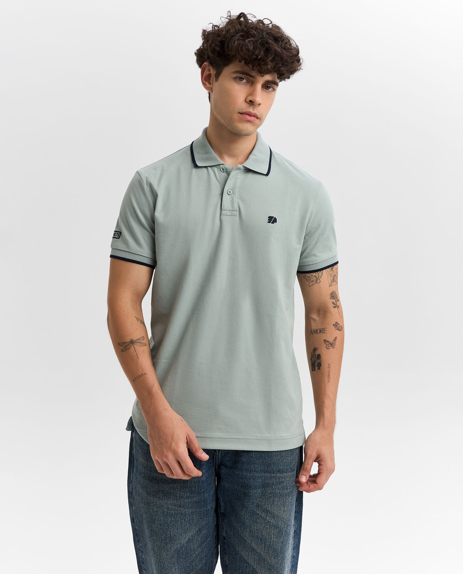 Polo Masculino de Manga Corta