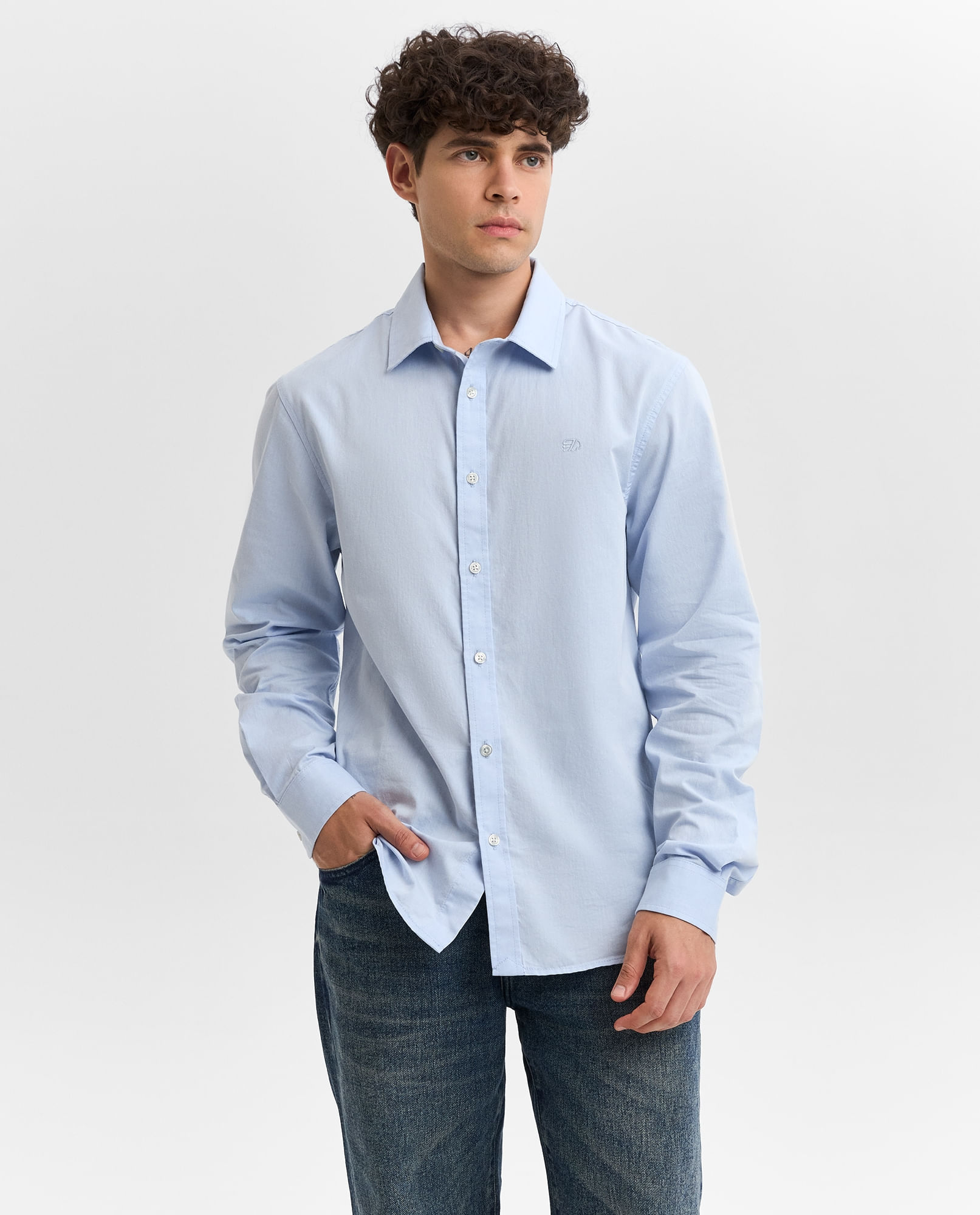 Camisa Manga Larg Hombre