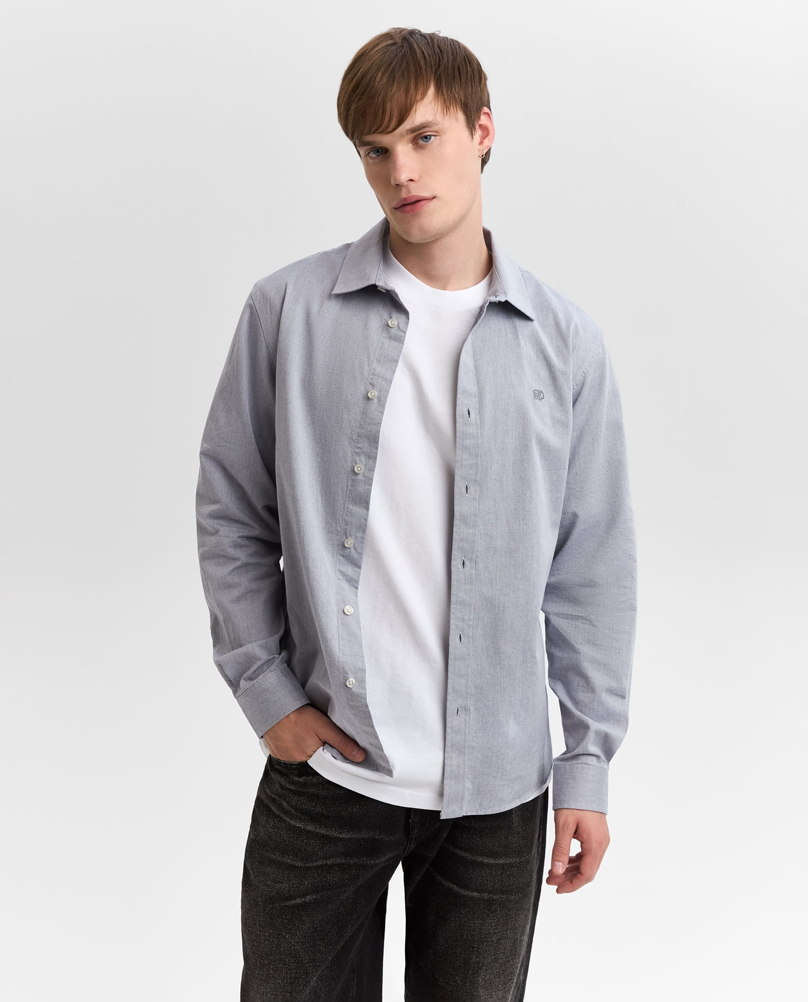 Camisa Manga Larg Hombre