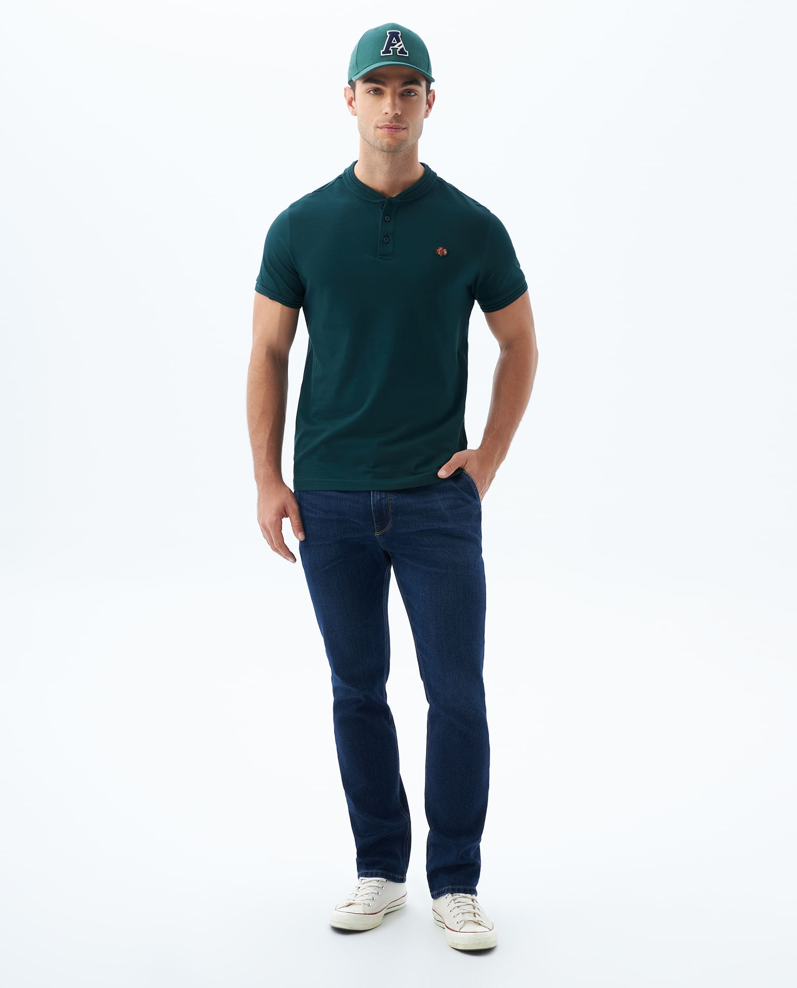 Polo Slim cuello neru para hombre