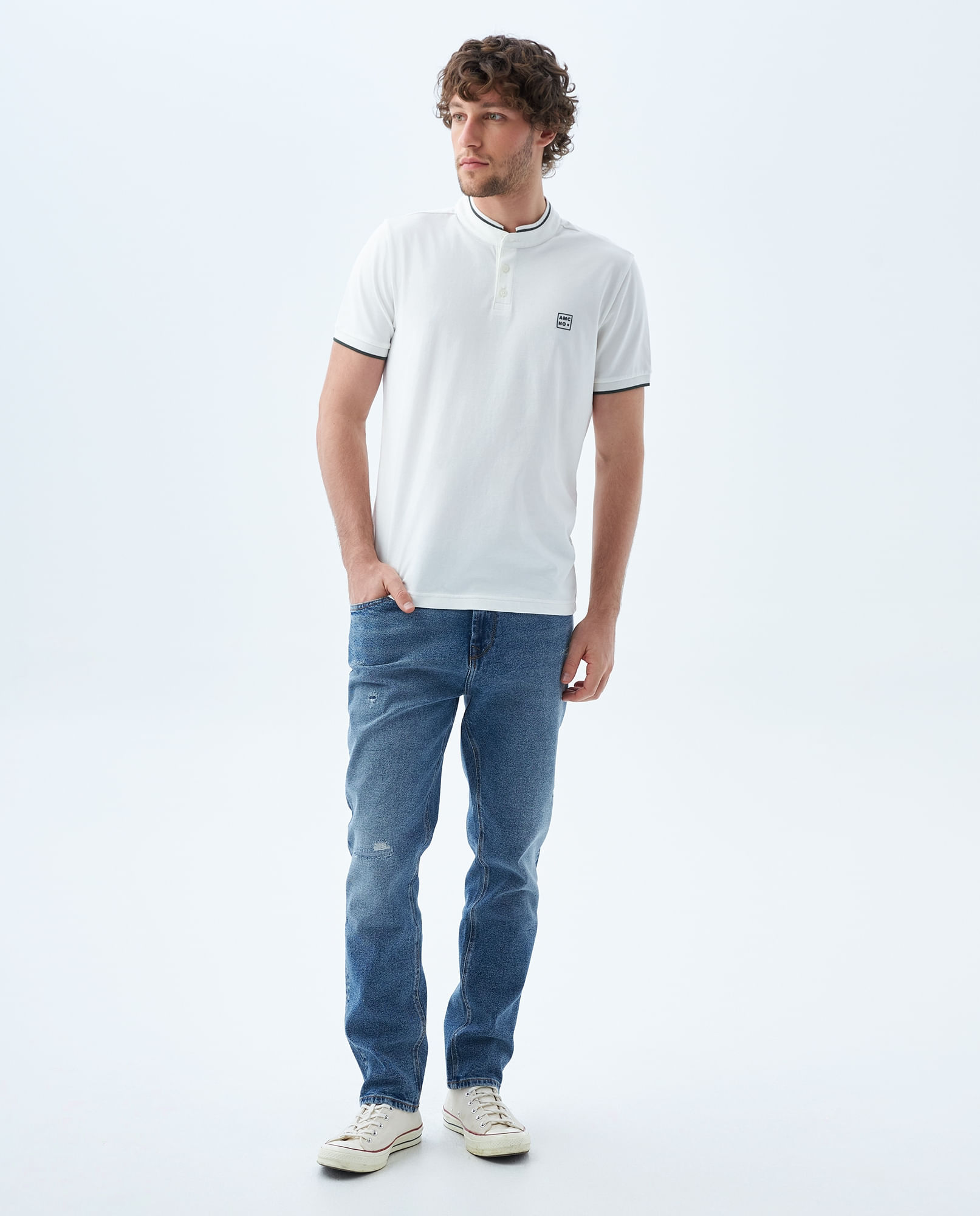Polo Slim manga corta para hombre