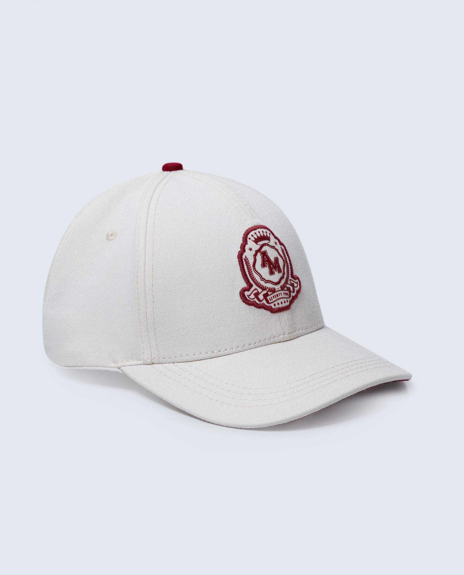 Gorra clásica en algodón con escudo bordado