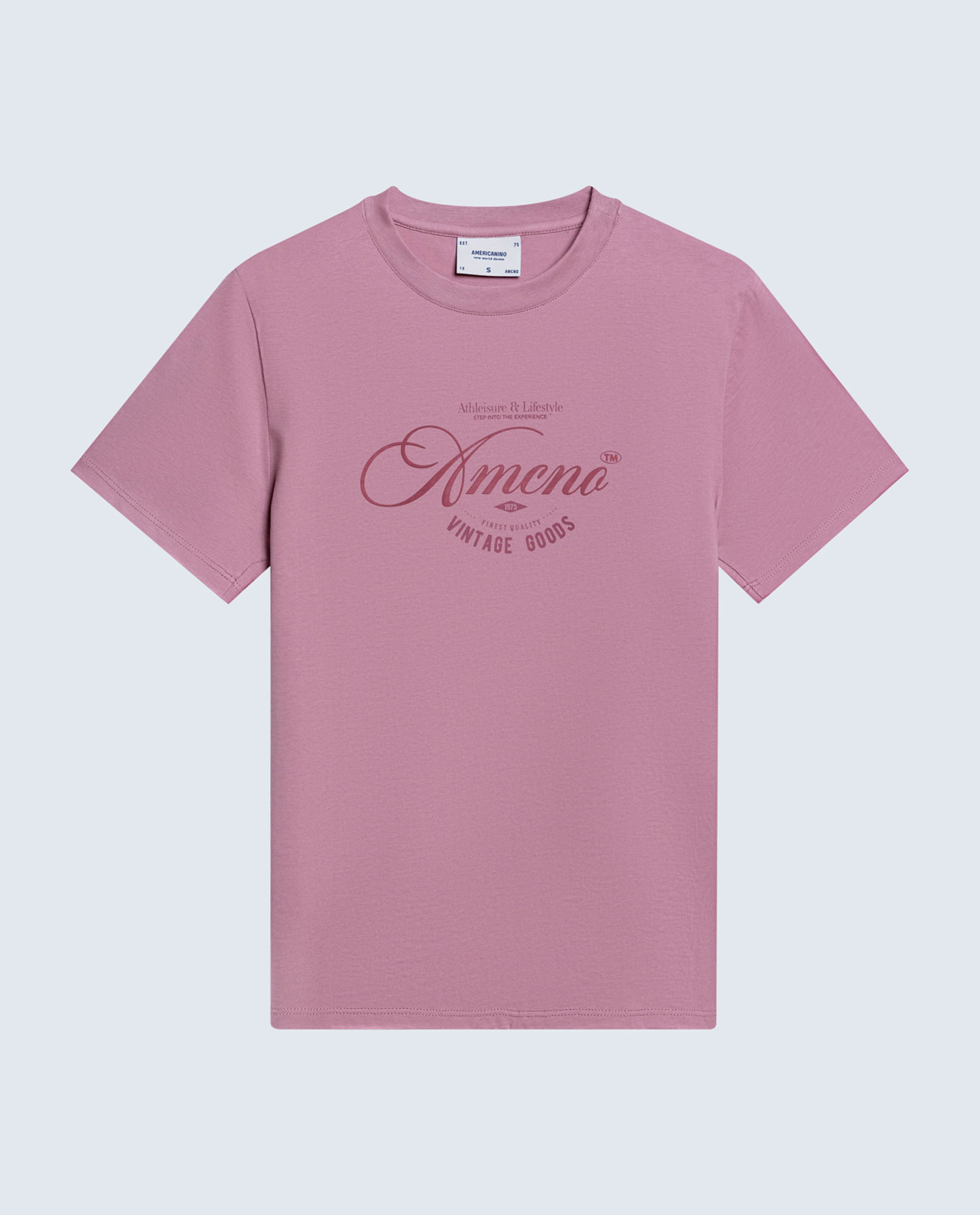 Camiseta regular algodón logo Amore