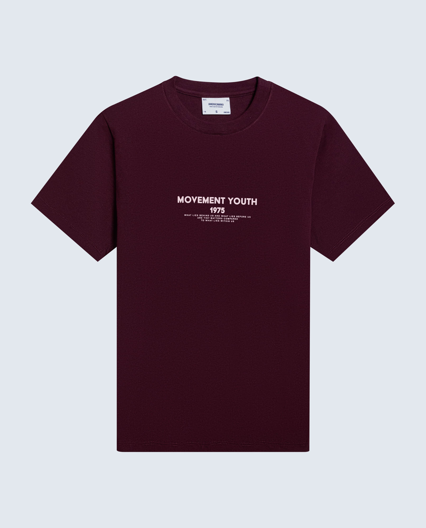 Camiseta regular algodón logo Amore