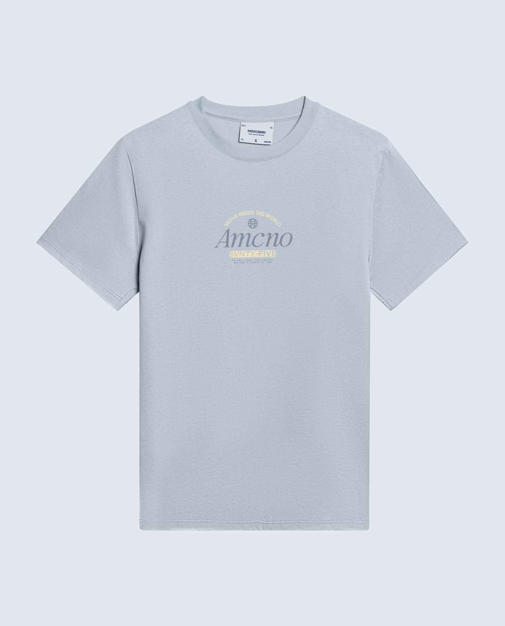 Camiseta regular algodón logo Amore