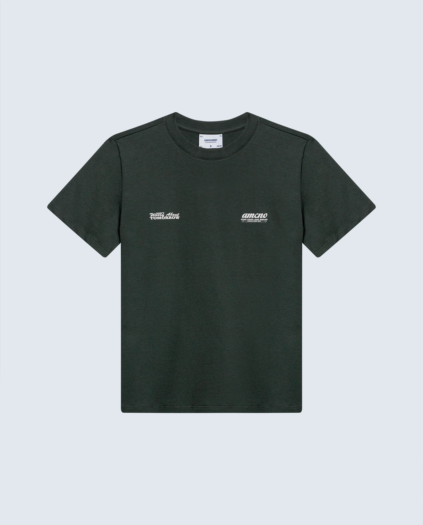 Camiseta regular algodón logo Amore