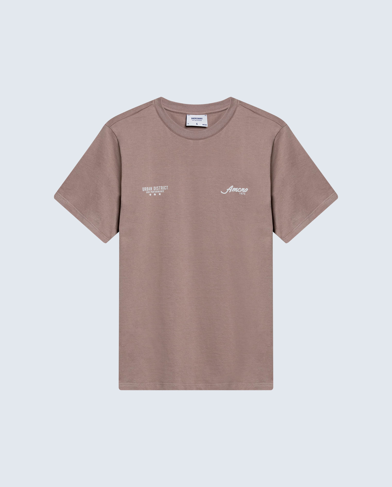 Camiseta regular algodón logo Amore