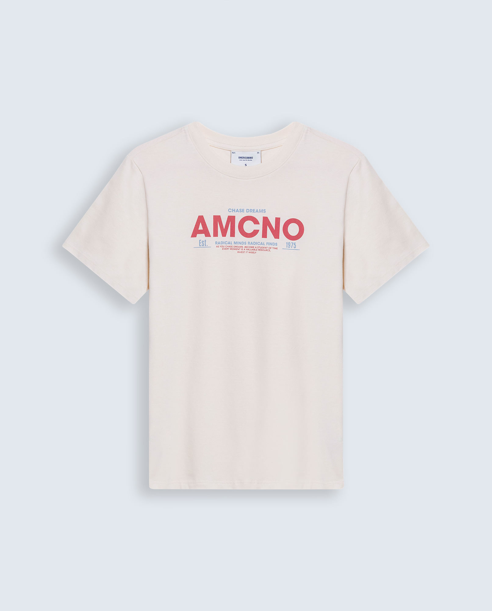 Camiseta regular algodón logo Amore