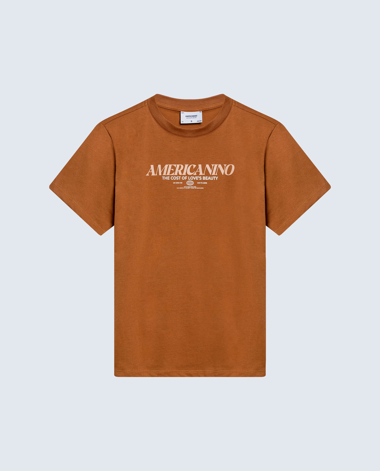 Camiseta regular algodón logo Amore