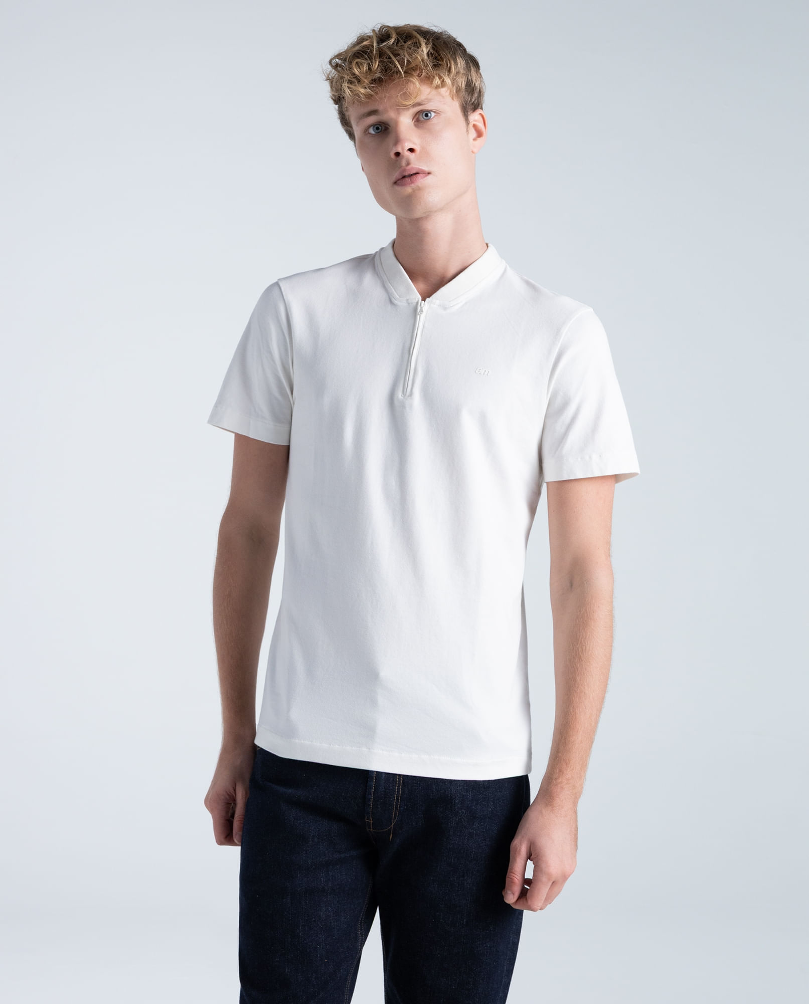 Polo slim algodón cuello Neru