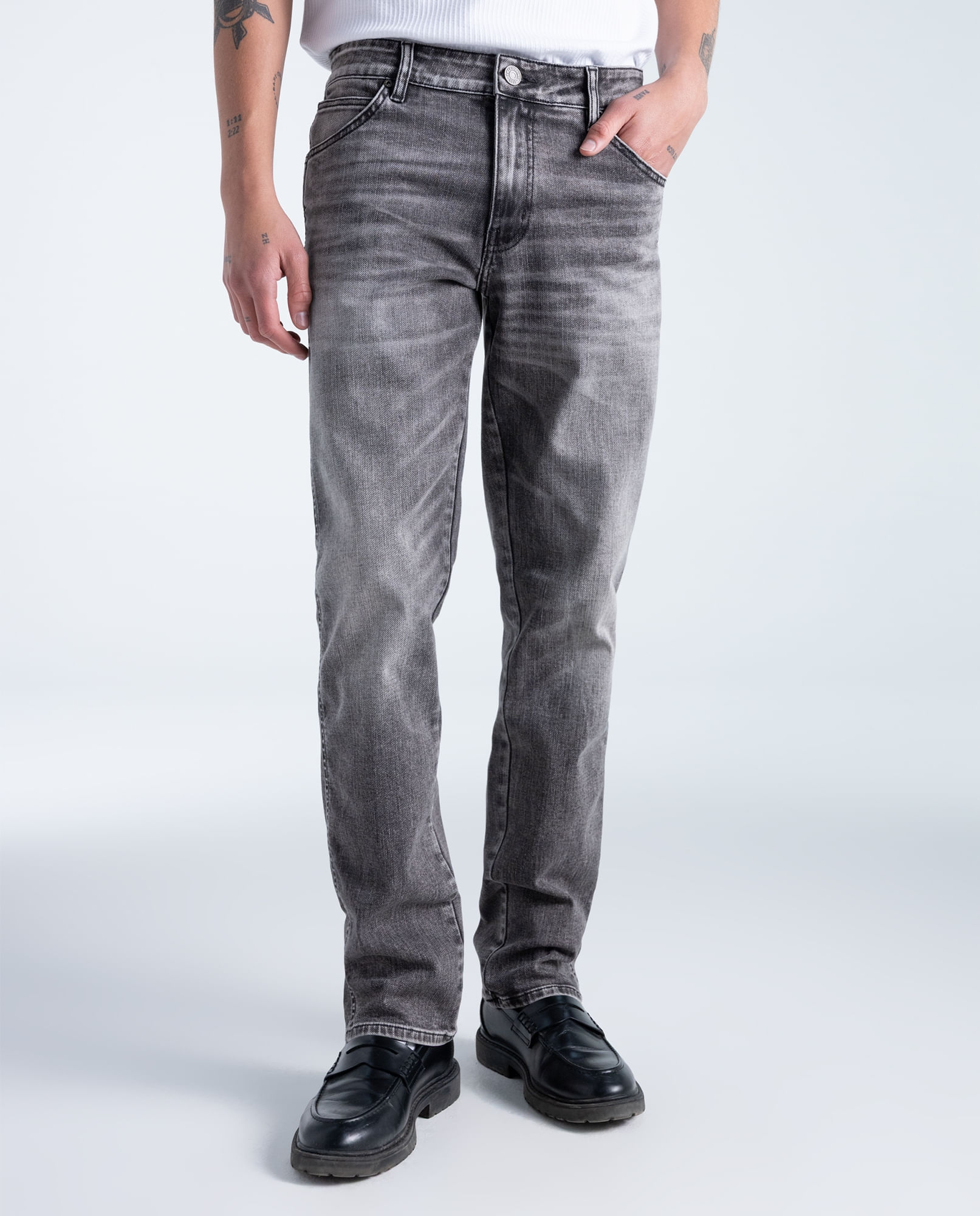 Jean Regular Fit tiro bajo para hombre