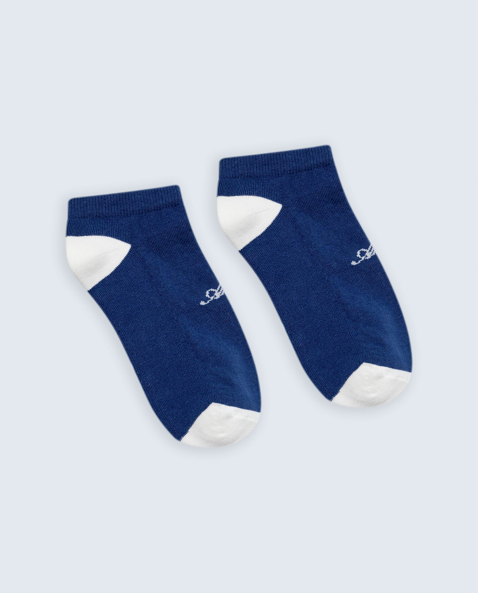 Calcetines tobilleros algodón bordado