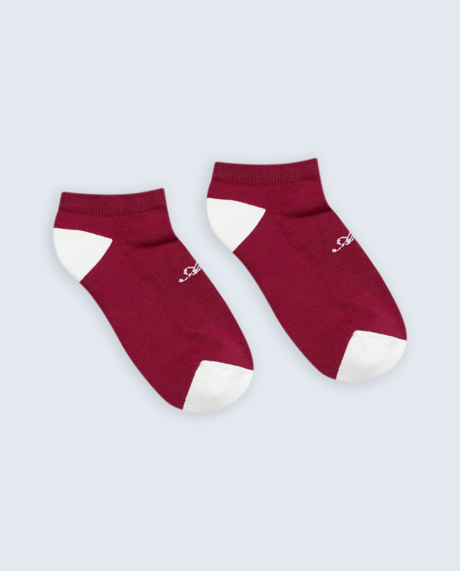 Calcetines tobilleros algodón bordado