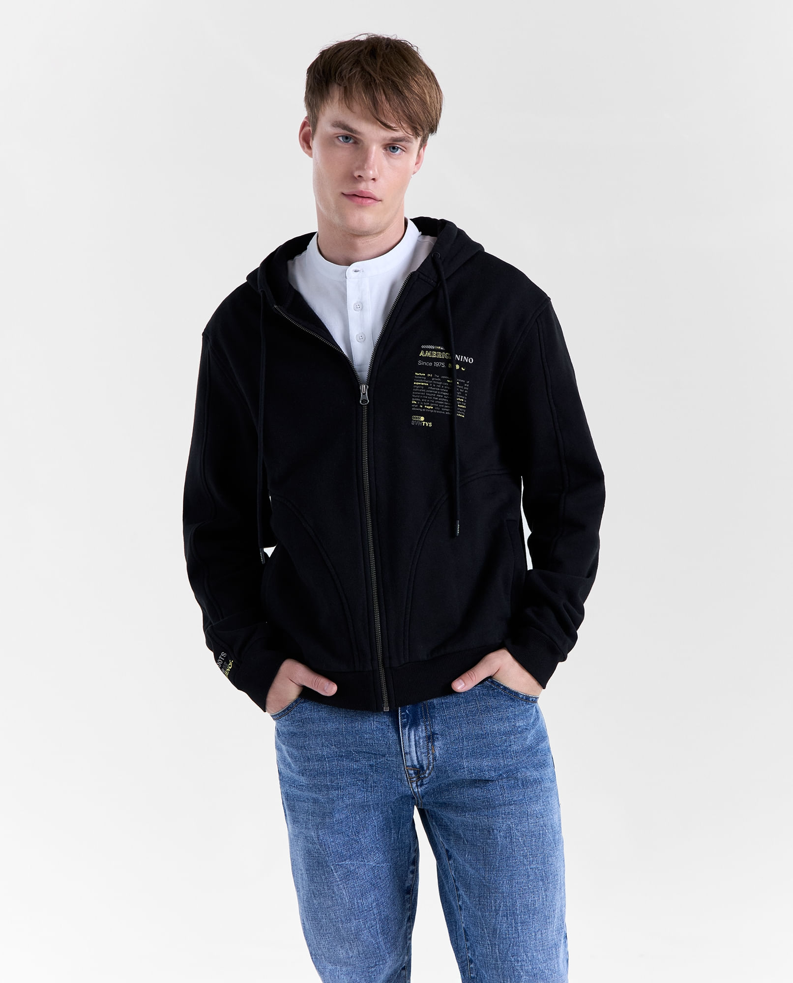 Buzo abierto regular para hombre