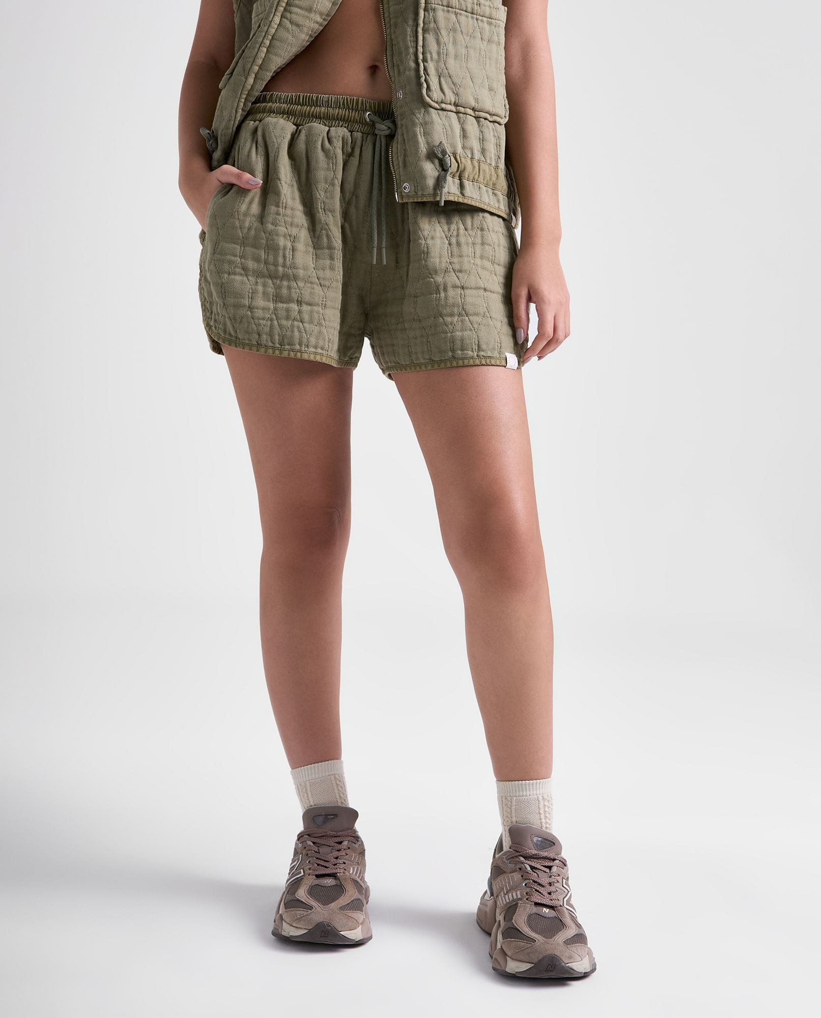 Shorts carpintero algodón ajuste medio