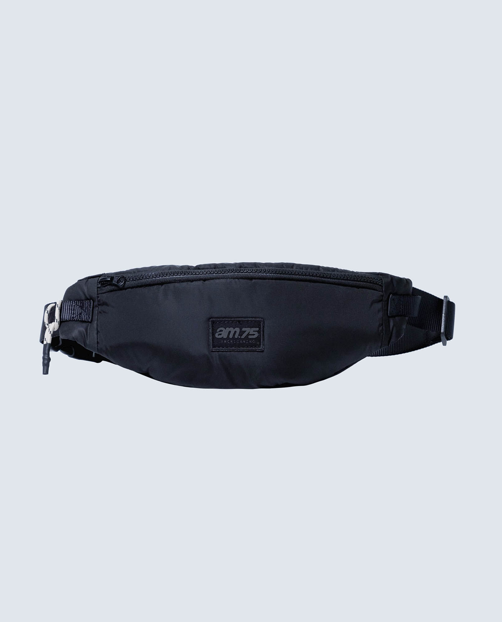 Riñonera ajustable en poliéster negro sólido