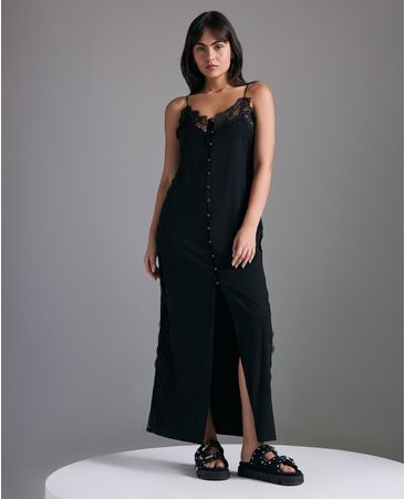 Vestido Slim Rayon Encaje