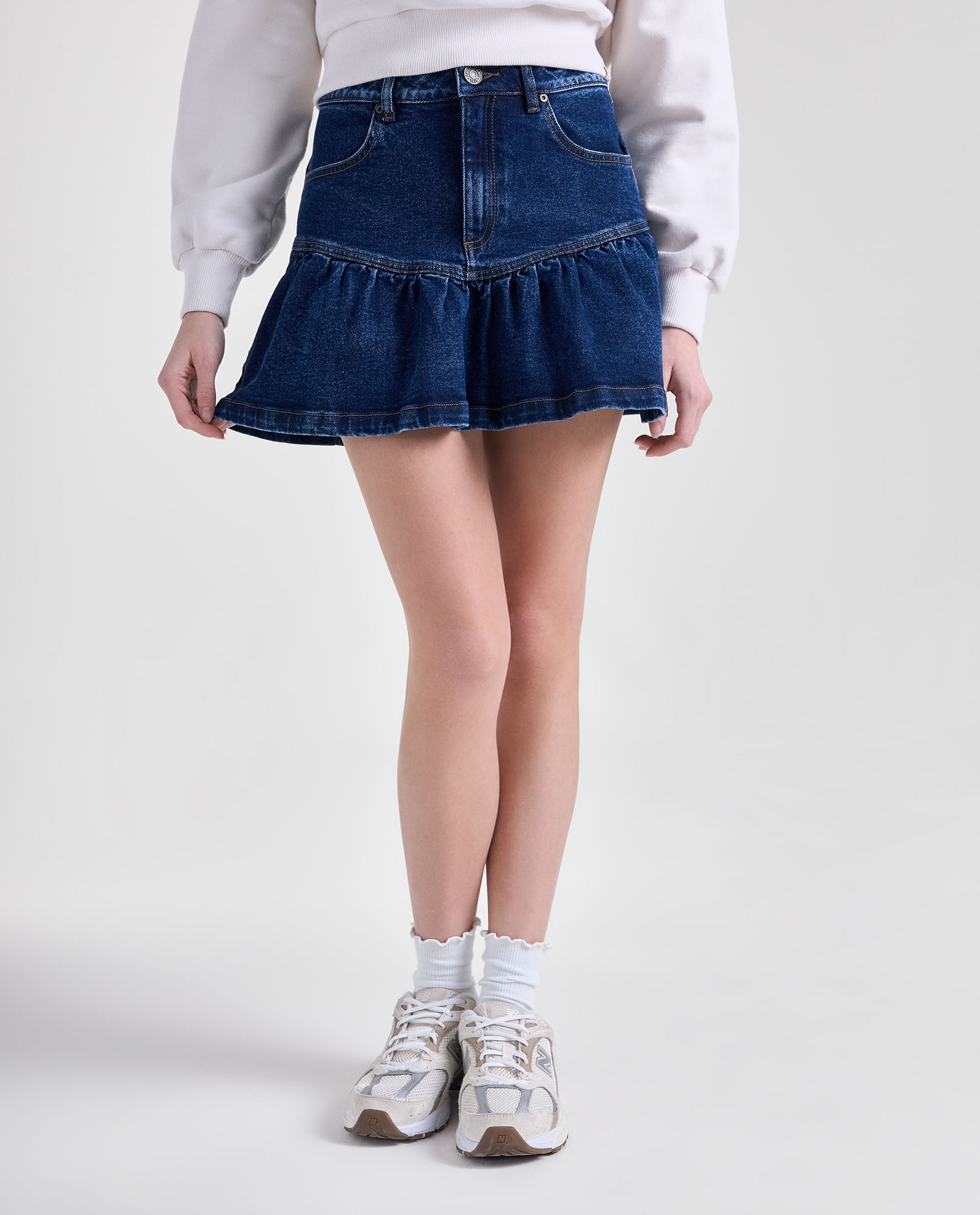 Falda volantes para mujer