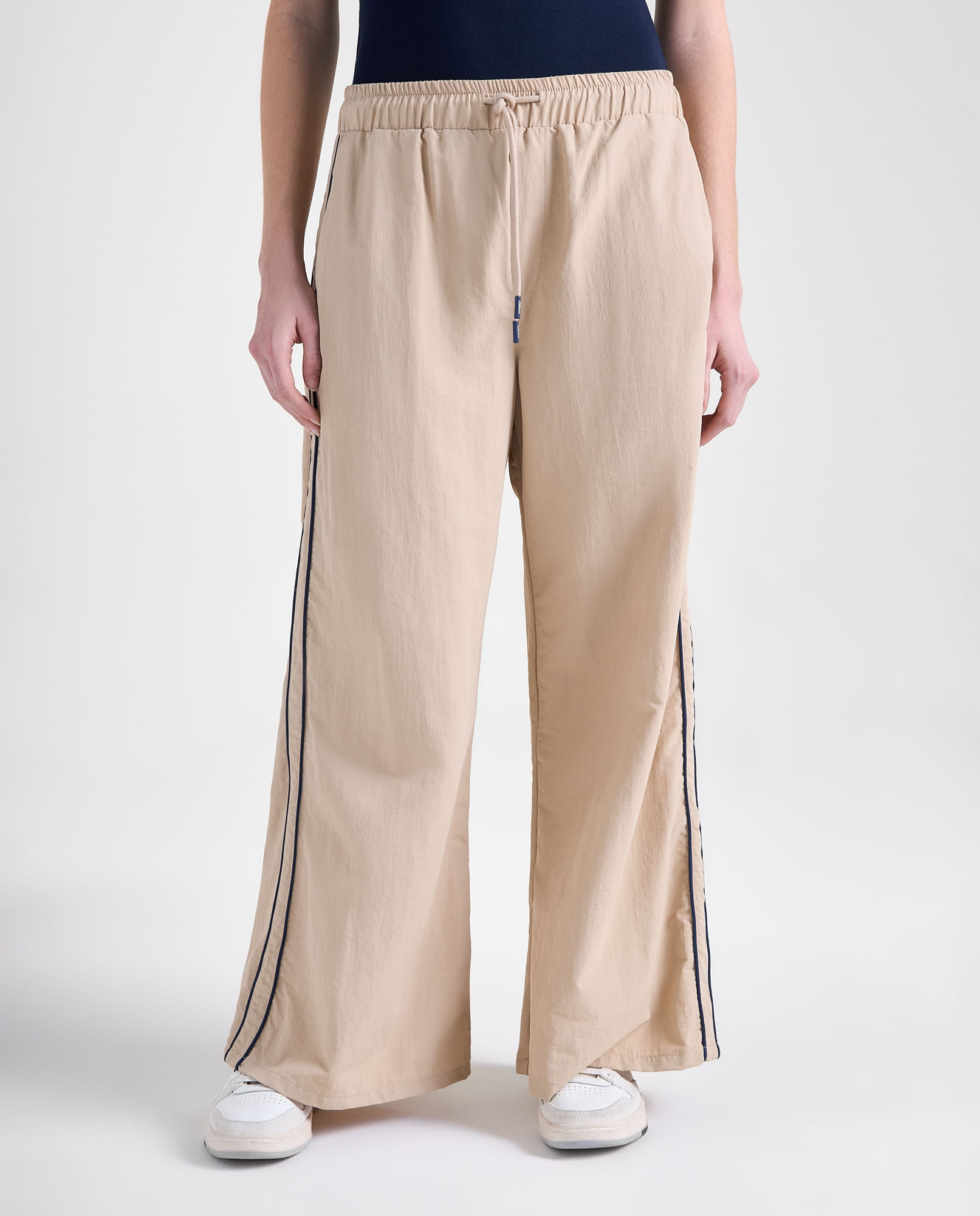 Pantalón Jogger nylon ancho para mujer
