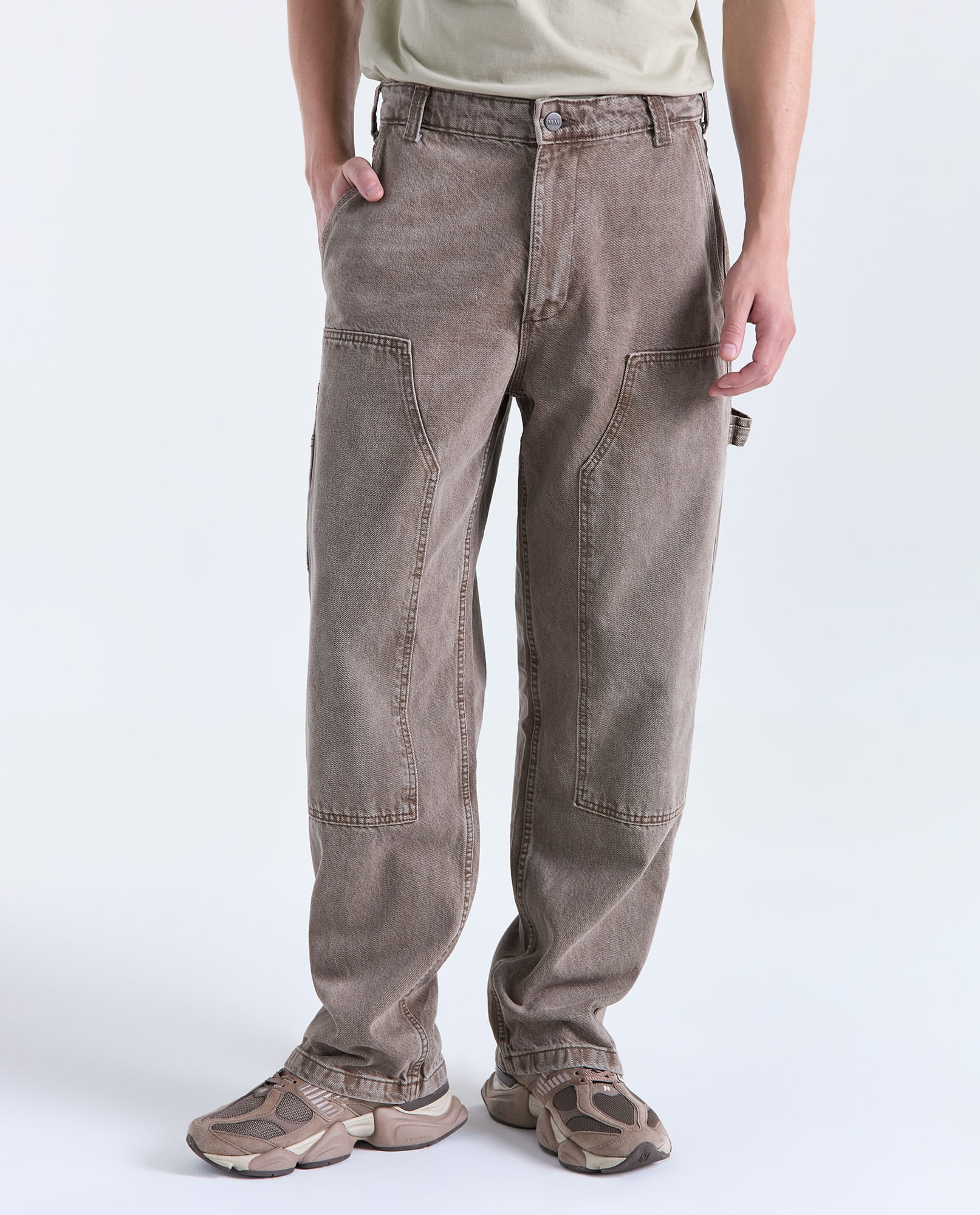 Pantalón Straight tiro medio para hombre