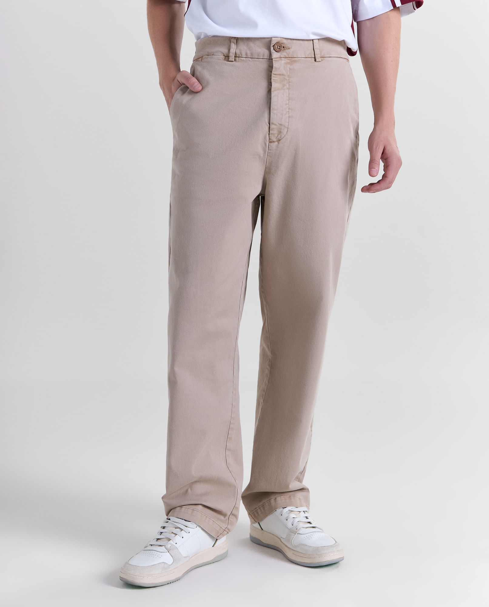 Pantalón Straight tiro medio para hombre